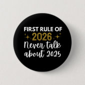 New year 2026 Funny Ronde Button 5,7 Cm (Voorkant)