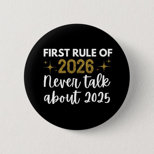 New year 2026 Funny Ronde Button 5,7 Cm (Voorkant)