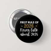 New year 2026 Funny Ronde Button 5,7 Cm (Voorkant /achterkant)