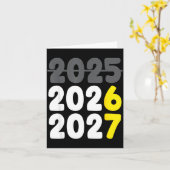 New Year 2026 Funny Six Seven 67 Meme Gen Alpha Sl Kaart (Gele Bloem)