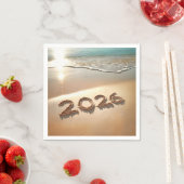 New Year 2026 In Beach Sand Servet (Insitu)