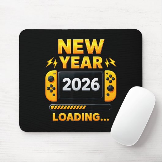 New Year 2026 Loading Gaming Controller New Years Muismat (Met muis)