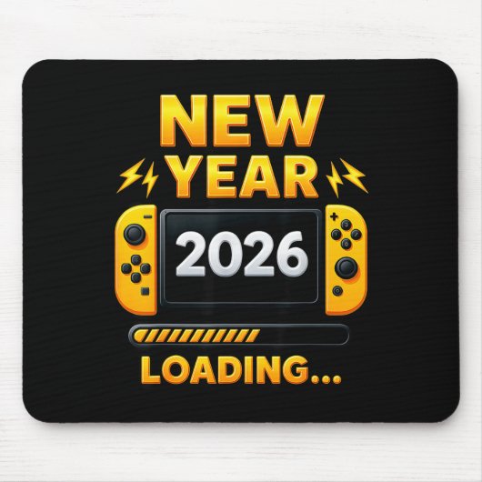New Year 2026 Loading Gaming Controller New Years  Muismat (Voorkant)