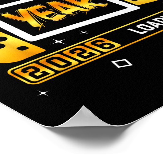 New Year 2026 Loading Gaming Controller New Years  Poster (Hoek)