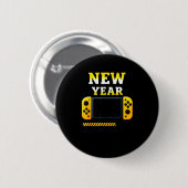 New Year 2026 Loading Gaming Controller New Years  Ronde Button 5,7 Cm (Voorkant /achterkant)