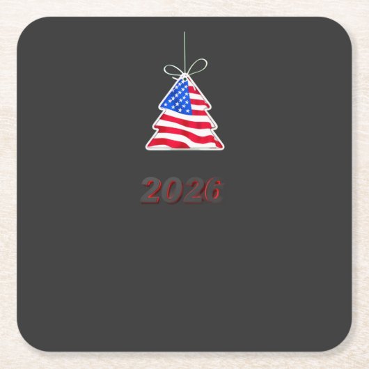 new year 2026 Paper Coaster Kartonnen Onderzetters (Voorkant)
