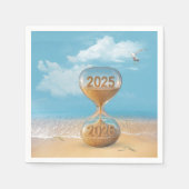 New Year 2026 Sand Timer With Starfish Servet (Voorkant)