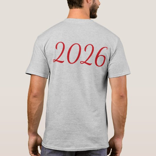 new year 2026 T-Shirt (Achterkant)