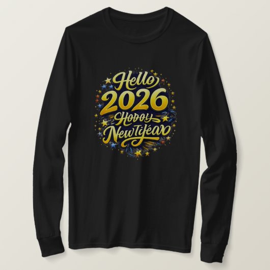 New Year 2026 T-shirt (Design voorkant)