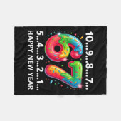 New Year 67 Candy Countdown Funny Happy New Year 2 Fleece Deken (Voorkant (Horizontaal))