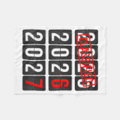 New Year 67 Six Seven Countdown New Year 2026 2027 Fleece Deken (Voorkant (Horizontaal))