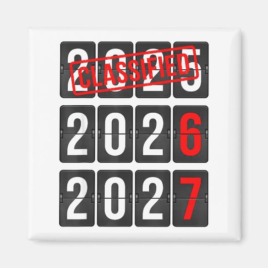 New Year 67 Six Seven Countdown New Year 2026 2027 Magneet (Voorkant)