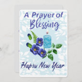New Year a prayer of blessings Feestdagenkaart (Voorkant / Achterkant)