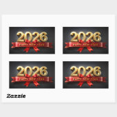 New Year Aesthetic & Decor Rechthoekige Sticker (Vel)