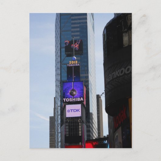 New Year Ball Times Square Briefkaart New York Cit (Voorkant)