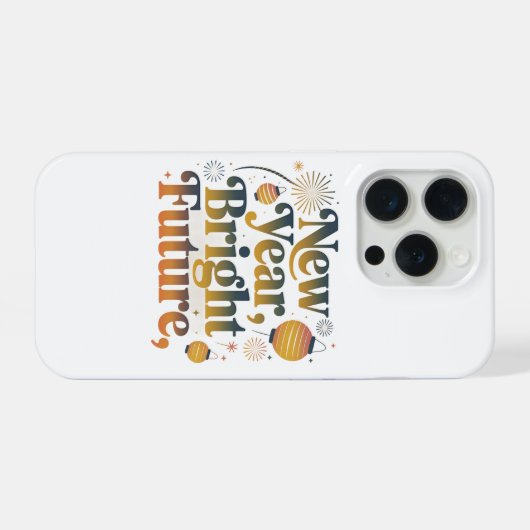 New Year Bright Future Aesthetic Phone Case iPhone Hoesje (Achterkant horizontaal)