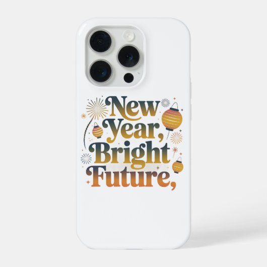 New Year Bright Future Aesthetic Phone Case iPhone Hoesje (Achterkant)