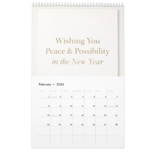 New year calendar  kalender (Feb 2026)