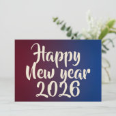 New year card about greeting  feestdagenkaart (Staand voorkant)