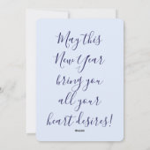 New Year Card | Champagne Grapes Feestdagenkaart (Achterkant)