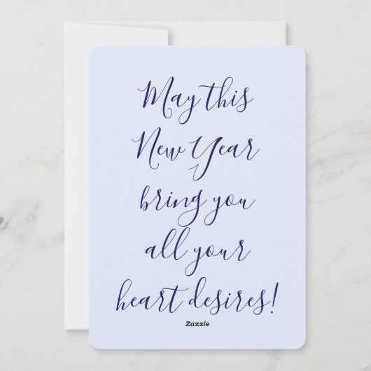 New Year Card | Champagne Grapes Feestdagenkaart (Achterkant)