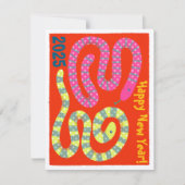 New year card for the year of snake (Nengajo) ノート Notitiekaartje (Voorkant)