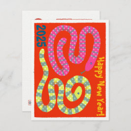 New year card for the year of snake (Nengajo) ノート Notitiekaartje