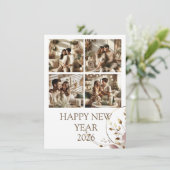New Year Celebration Card | Couple Card Feestdagenkaart (Staand voorkant)
