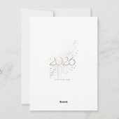 New Year Celebration Card | Couple Card Feestdagenkaart (Achterkant)