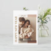 New Year Celebration Card | Couple Card Feestdagenkaart (Staand voorkant)