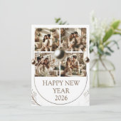 New Year Celebration Card | Couple Card Feestdagenkaart (Staand voorkant)