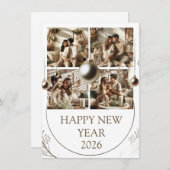 New Year Celebration Card | Couple Card Feestdagenkaart (Voorkant / Achterkant)