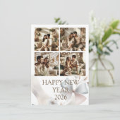 New Year Celebration Card | Couple Card Feestdagenkaart (Staand voorkant)