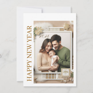New Year Celebration Card | Couple Wishes Card Feestdagenkaart
