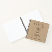New Year Chapter Wildflower Minimalist Name Notitieboek (Binnen)