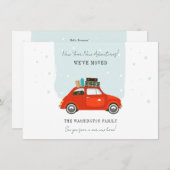 New Year Christmas Holiday Moving Announcement Aankondiging (Voorkant / Achterkant)