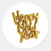  New Year Classic Round Stickers (Voorkant)