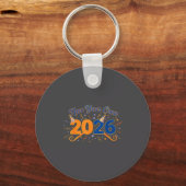 New Year Crew 2026 Fireworks Celebration  Sleutelhanger (Voorkant)