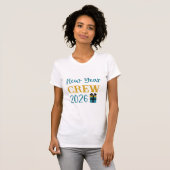 New Year Crew 2026 Matching Group & Party Squad T-shirt (Voorkant volledig)