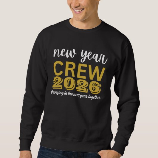 New Year Crew 2026 Trui (Voorkant)