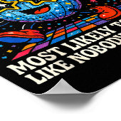 New Year Crew Most Likely To Dance Retro Party  Poster (Hoek)