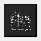 New Year Crew Skeleton Nurse Crew Er Icu New Year  Magneet (Voorkant)
