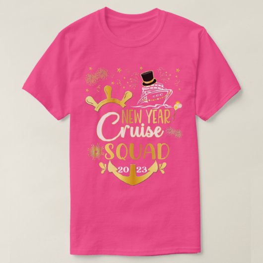 New Year Cruise 2023 NYE Party Family Vacation T-shirt (Design voorkant)
