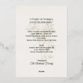 New Year Custom Foil Invitation Card | Elegant Folie Uitnodiging (Achterkant)