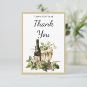 New Year Custom Thank You Card | 2026 Greeting Bedankkaart (Staand voorkant)
