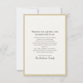 New Year Custom Thank You Card | 2026 Greeting Bedankkaart (Achterkant)