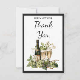 New Year Custom Thank You Card | 2026 Greeting Bedankkaart