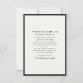 New Year Custom Thank You Card | 2026 Greeting Bedankkaart (Achterkant)