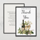 New Year Custom Thank You Card | 2026 Greeting Bedankkaart (Voorkant / Achterkant)