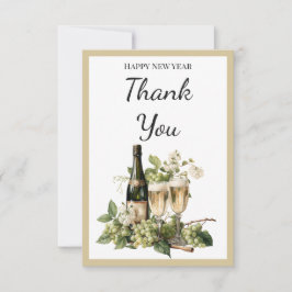 New Year Custom Thank You Card | 2026 Greeting Bedankkaart